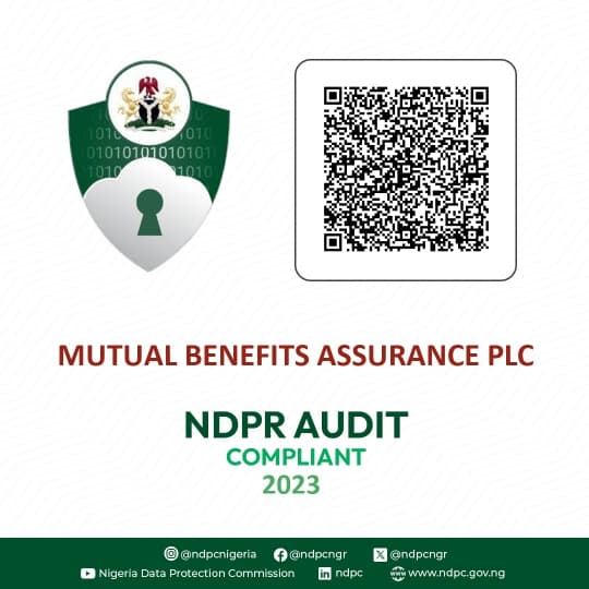 NDPR Audit Compliant certificate 2023 - Mutual Benefits Assurance PLC